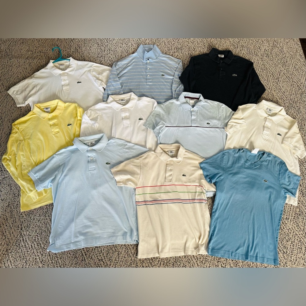 LOT of Lacoste Polos